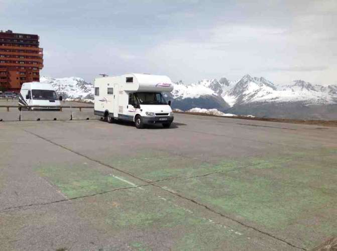 Parking Aime la Plagne 2100