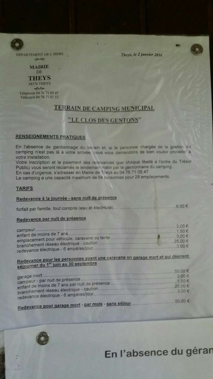 Camping Municipal Le Clos des Gentons