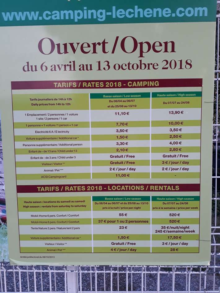 Camping Le Chêne