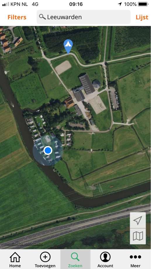 Een foto toegevoegd aan een locatie