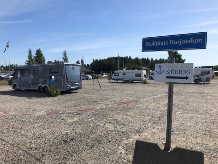Kurjoviken, Ställplats