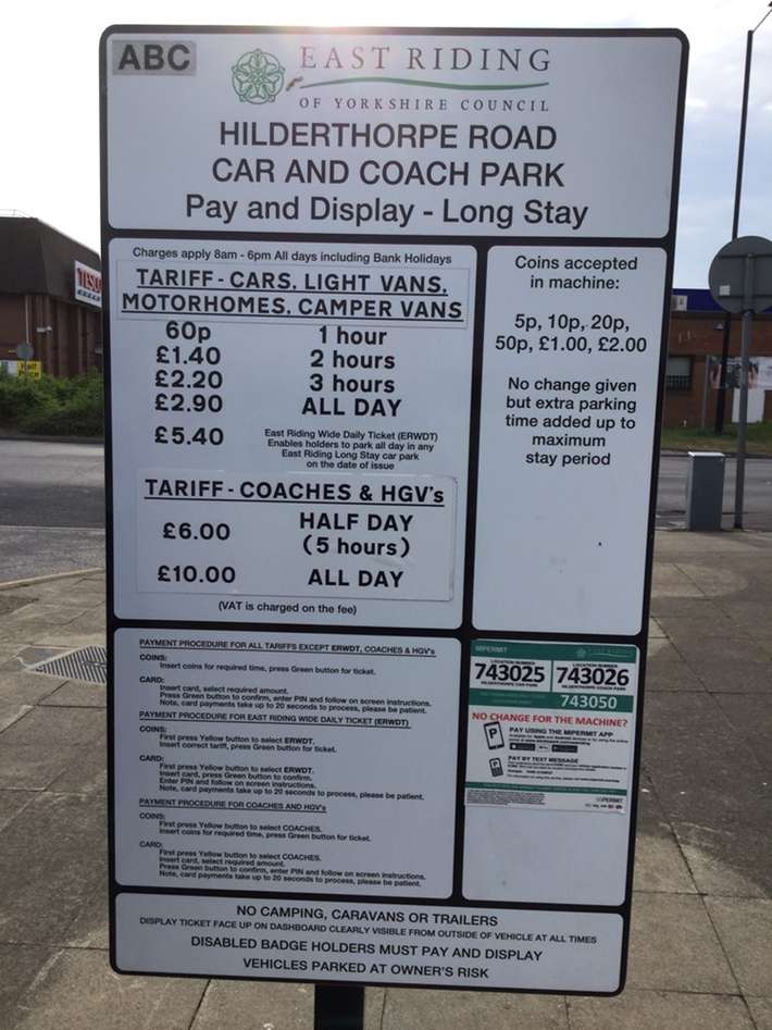 Hilderthorpe Road Coach and Car Park