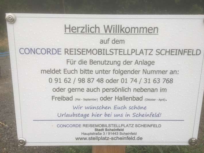 Reisemobilstellplatz Scheinfeld