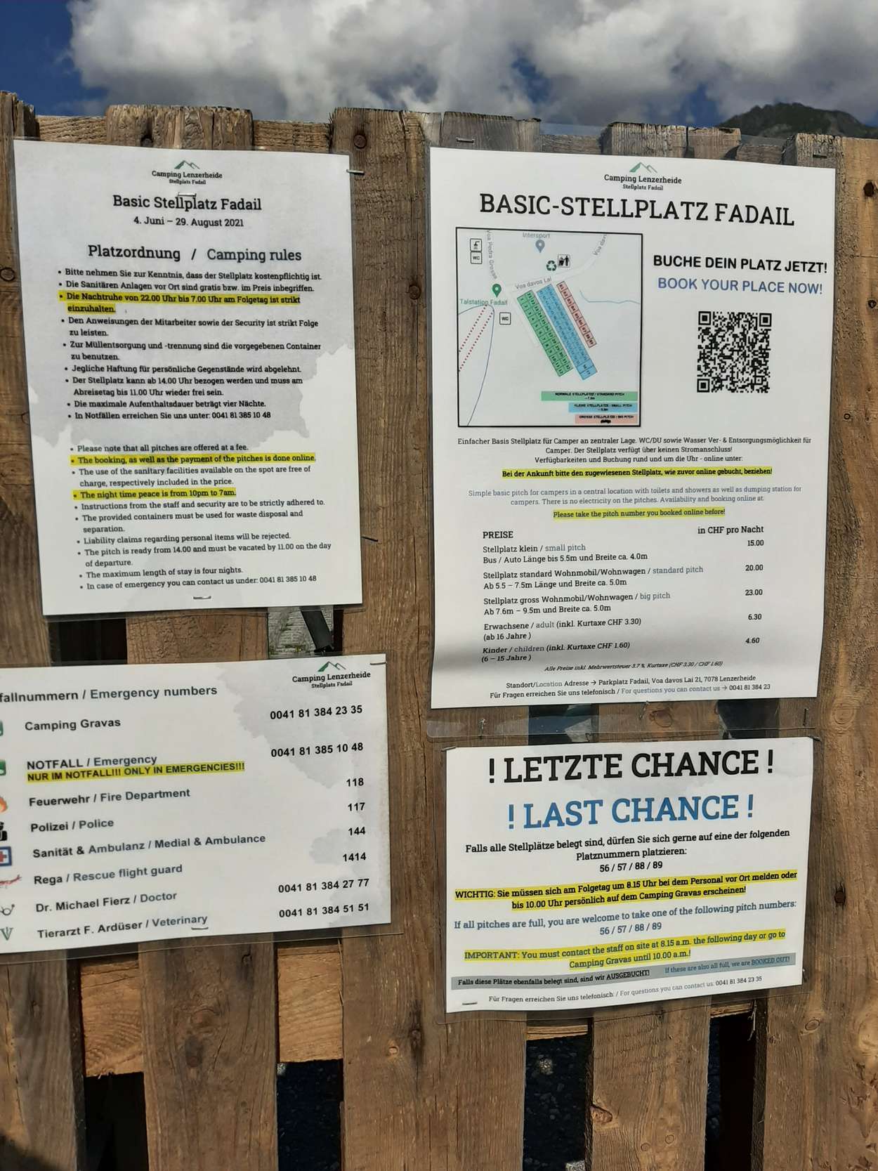 Basis-Stellplatz Fadail