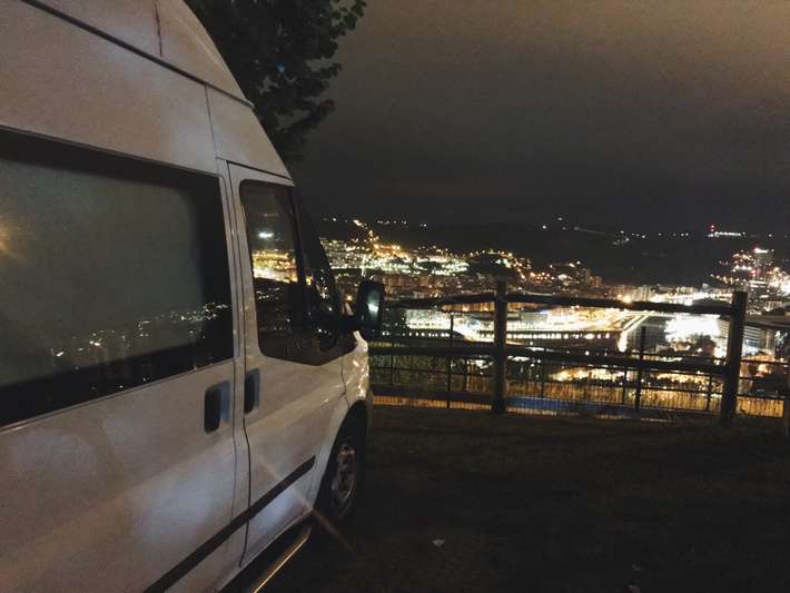 Bilbao Hostel motorhome area, Basurto-Zorroza,