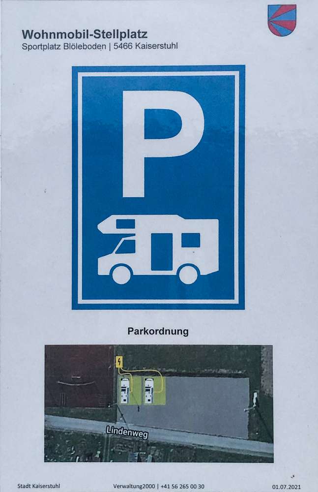 Wohnmobilstellplatz Sportplatz Blöleboden