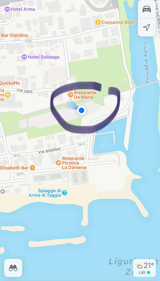 Een foto toegevoegd aan een locatie