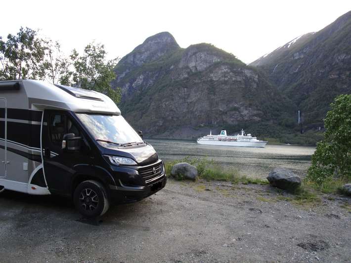 Strandavegen E16 Aurland, Noorwegen