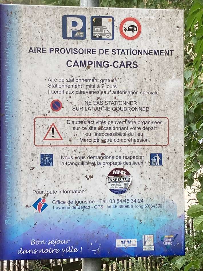 Saint Claude Aires de Camping Cars