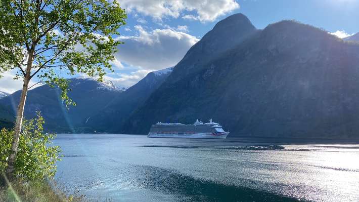 Strandavegen E16 Aurland, Noorwegen