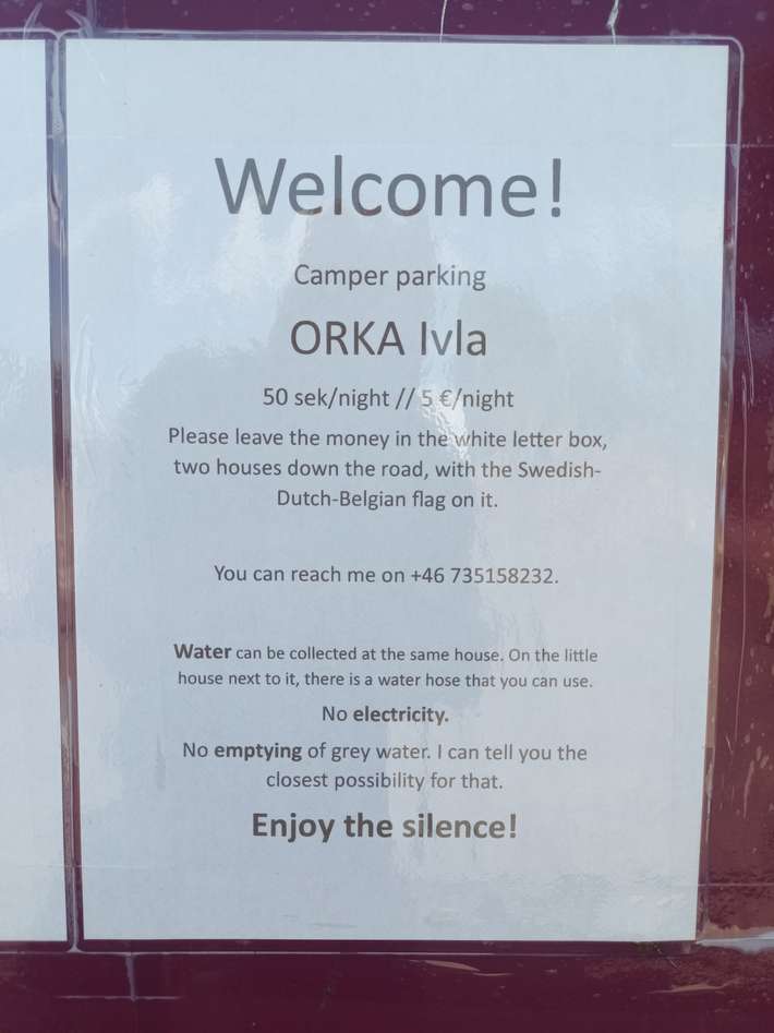 Ställplats Orka Ivla