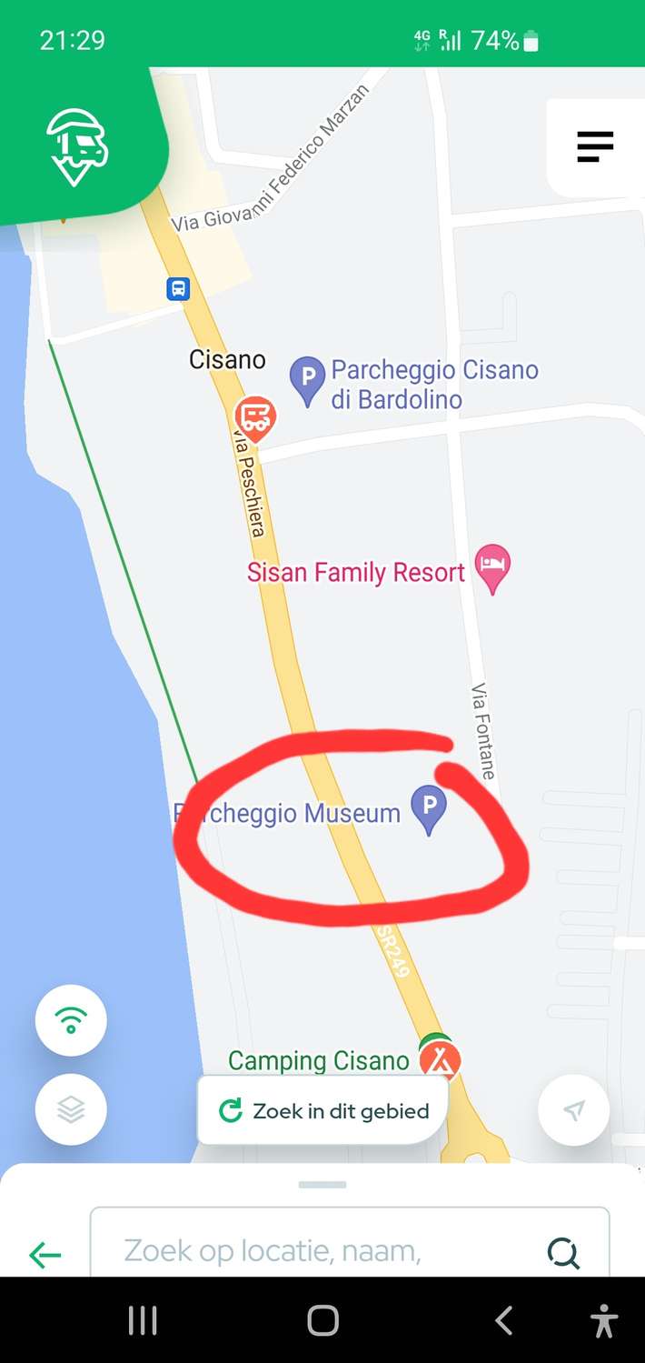 Parcheggio Cisano