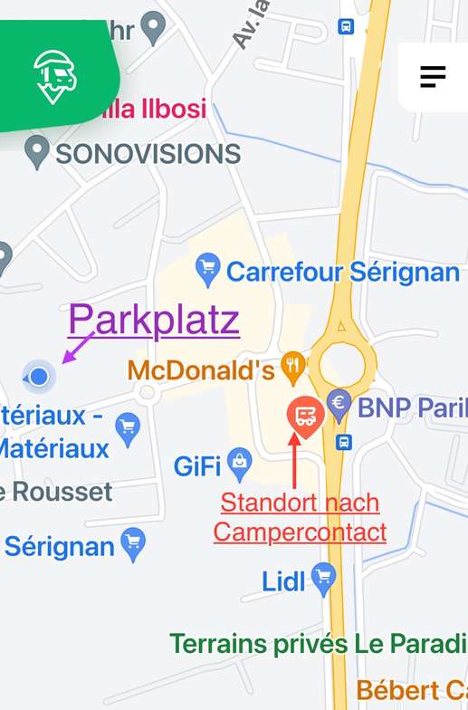 Ajout d'une photo à un emplacement
