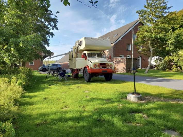 Camping auf dem Bauernhof am Nordseedeich
