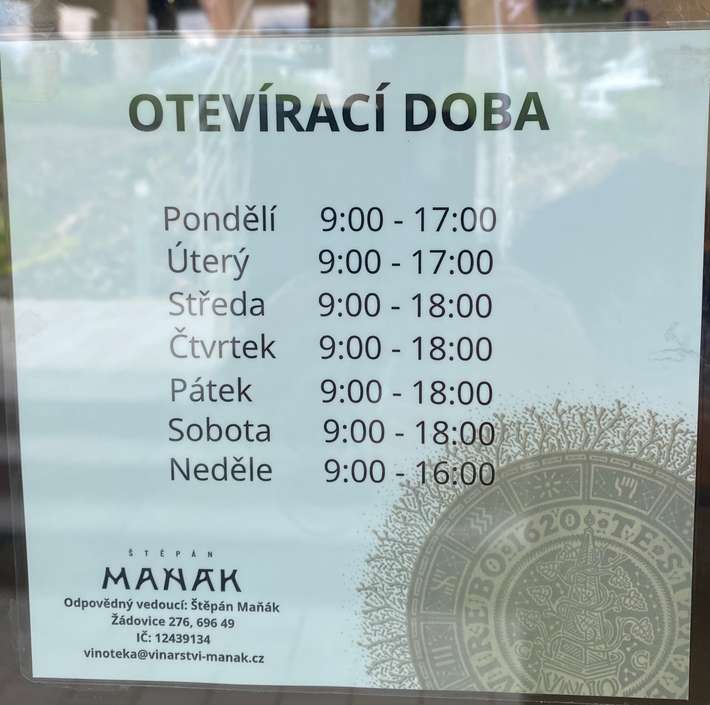 Wijnmakerij  ŠTĚPÁN MAŇÁK
