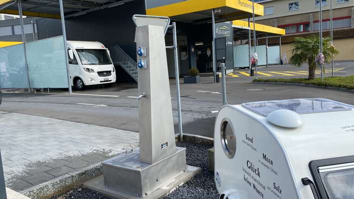Entsorgungstation mit SB Wasch Lanzenplätze