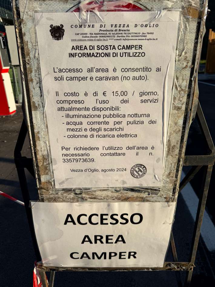 Area camper Vezza d'Oglio