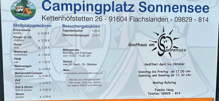 Campingplatz Sonnensee