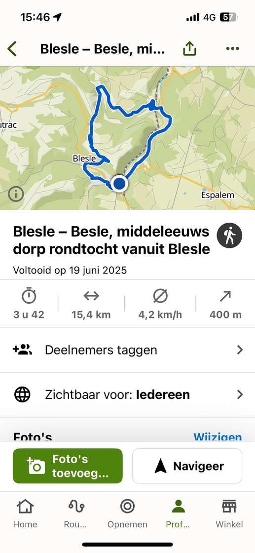 Een foto toegevoegd aan een locatie