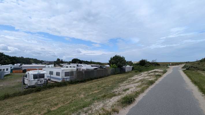 Camping An den Stranddünen