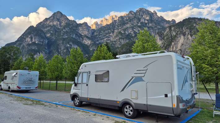Area sosta camper Cimolais
