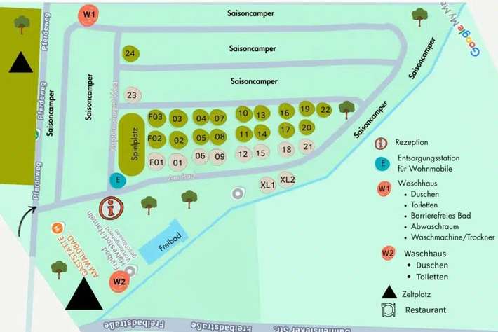 Camping am Waldbad