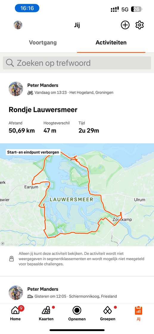 Een foto toegevoegd aan een locatie