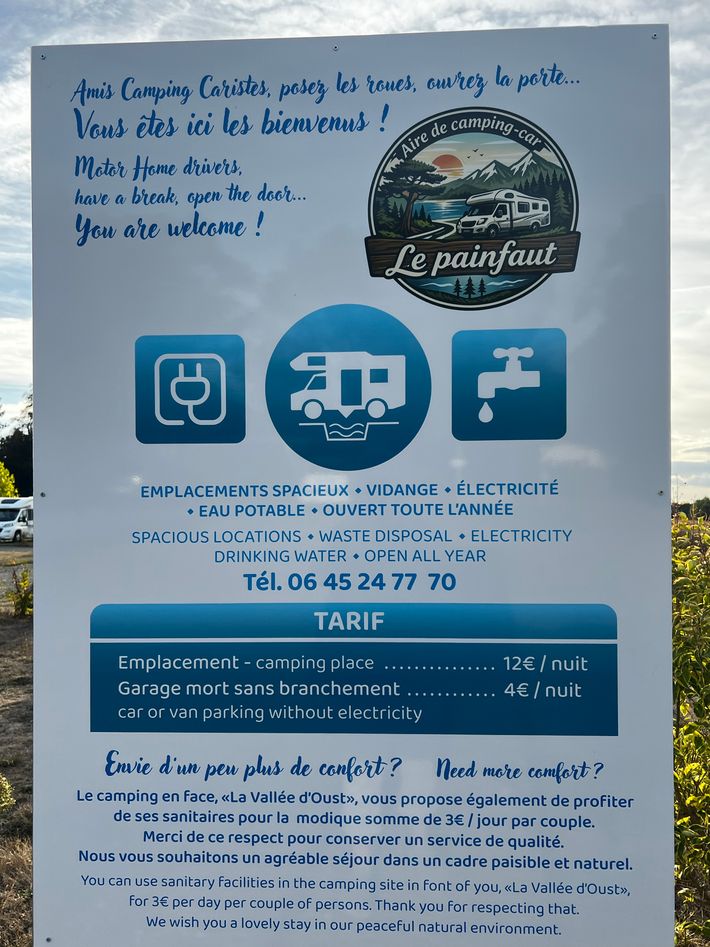 Aire de Camping-cars Le Painfaut