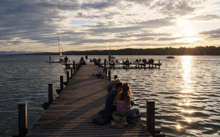 Starnberger See/ Tennisanlage Percha
