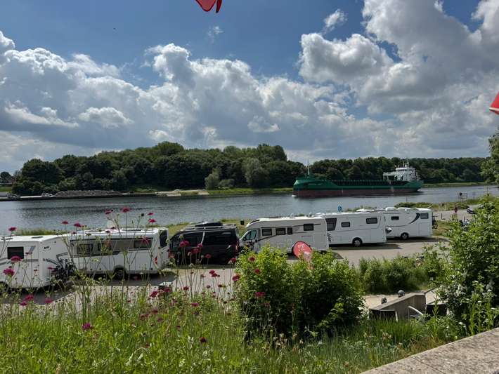 Stellplatz am Nord-Ostsee-Kanal