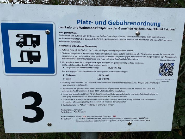 Wohnmobilstellplatz Waldparkplatz Ratzdorf