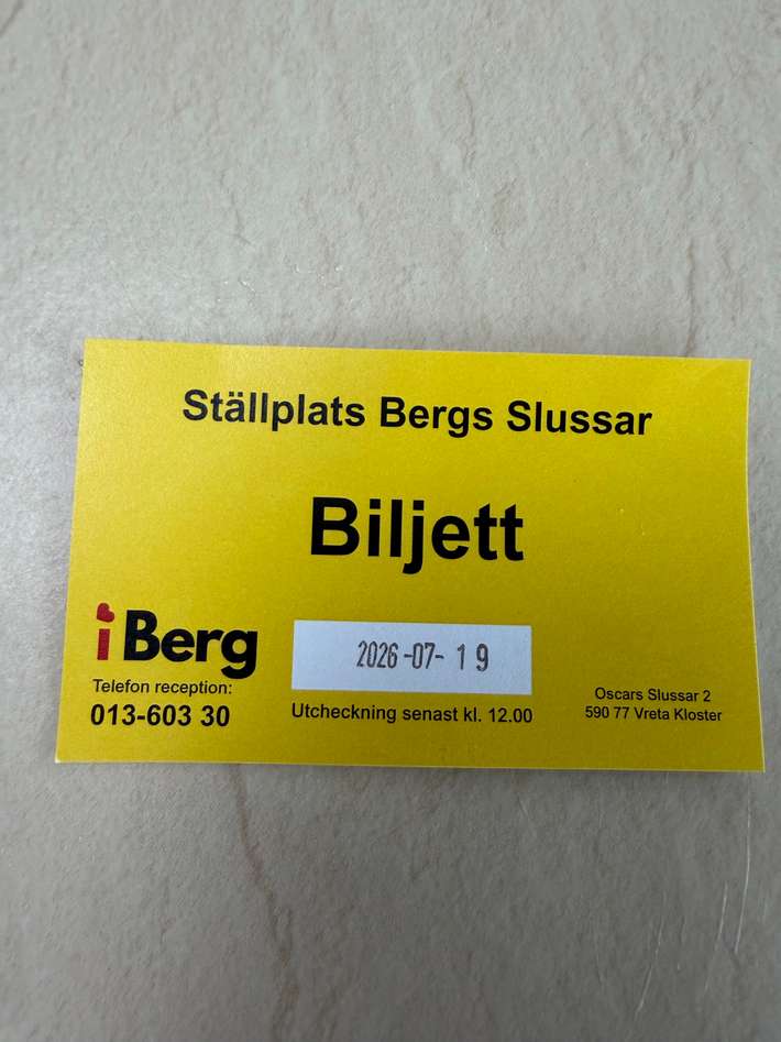 Bergsslussar ställplats - Göta kanal