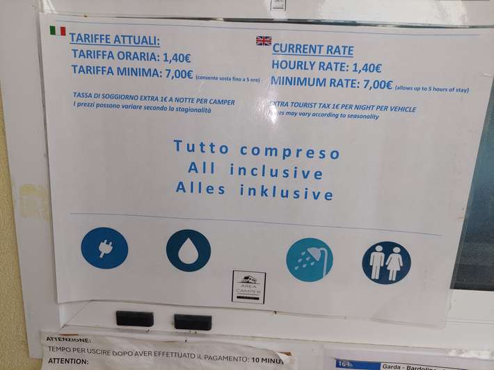 Parking Area Camper Lazise