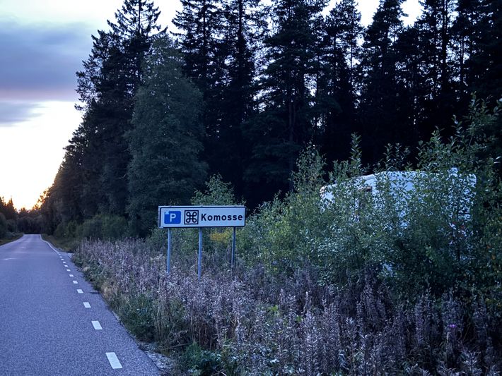 Komosse naturreservat parking