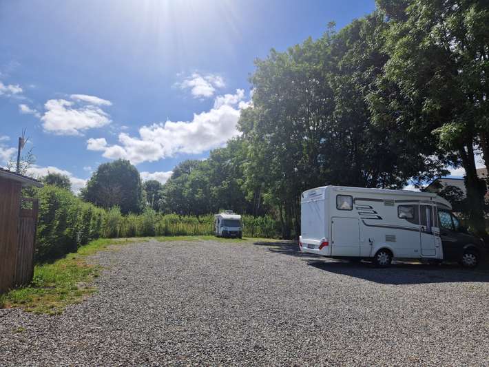 Parking de camping car Aire des Brèches beauvoir le Mont-Saint-Michel