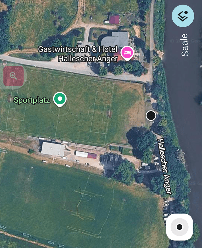 Parkplatz an der Saale