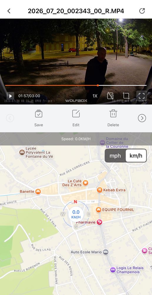 Ajout d'une photo à un emplacement