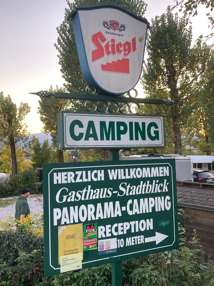 Panorama Camping Stadtblick