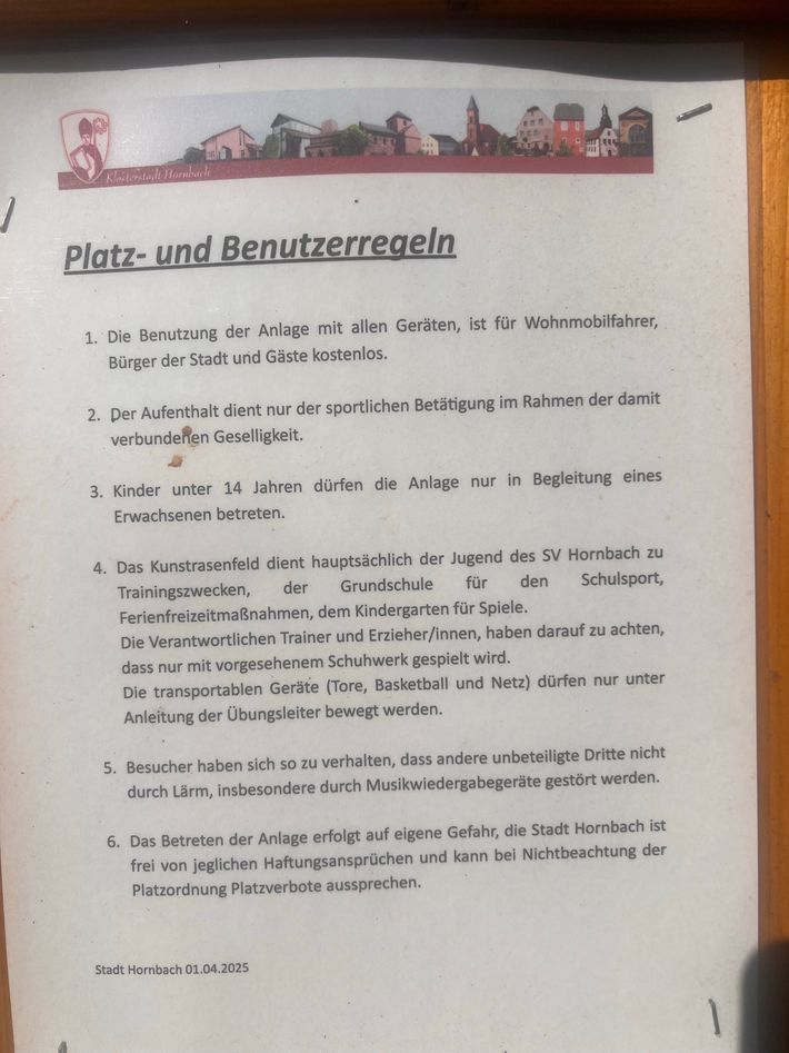 Wohnmobilstellplatz An der Pirminiushalle