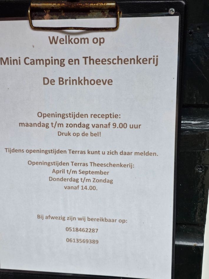 Camperplaats De Brinkhoeve