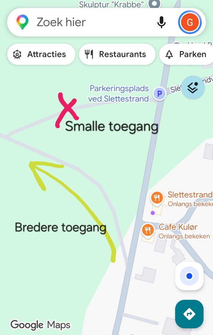 Slettestrand Parkeringsplads