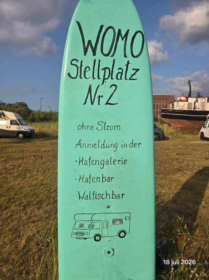 Wohnmobilstellplatz halbinsel Peenemünde