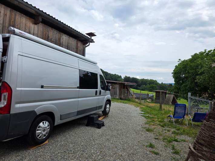 Wohnmobilstellplatz auf der Höri